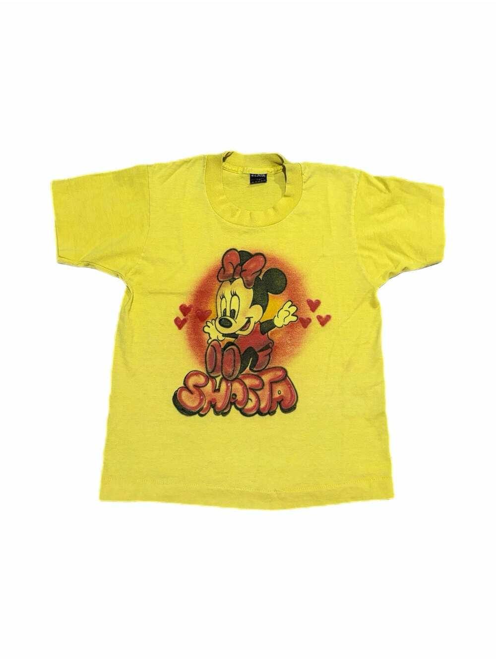 Vintage 90s Minnie Mouse Shasta Airbrush T-Shirt Size 10-12